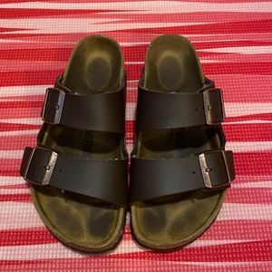 brown birkenstocks